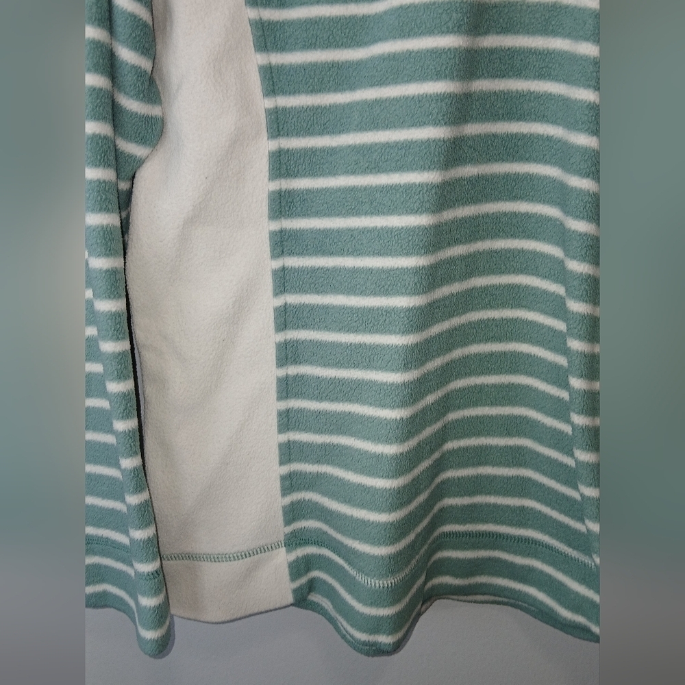 Craghoppers women's size 10 fleece half zip pullover green & cream athleisure - Picture 4 of 11